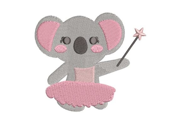 Fairy Koala Embroidery Design