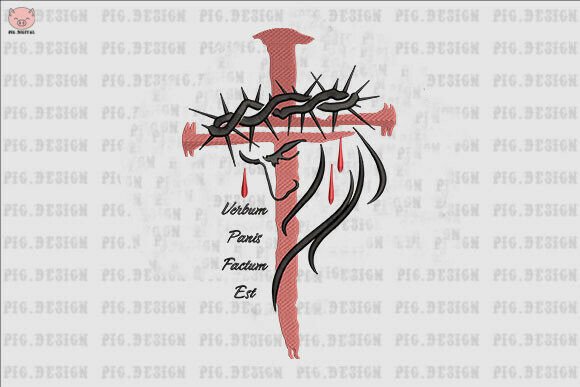 God and the Cross Embroidery
