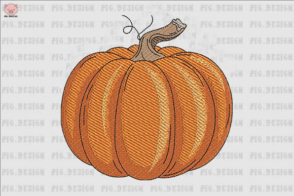 Halloween Pumpkin Retro Embroidery
