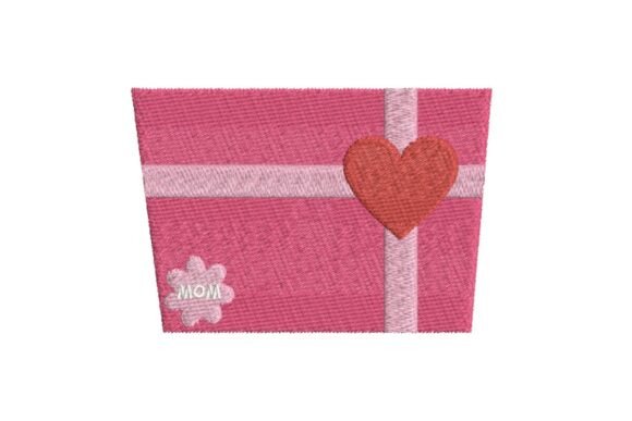 Heart Gift Embroidery Design