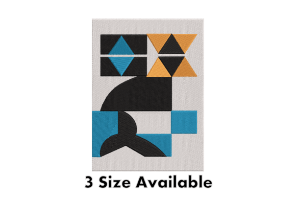 Modern Geometric Embroidery Pattern