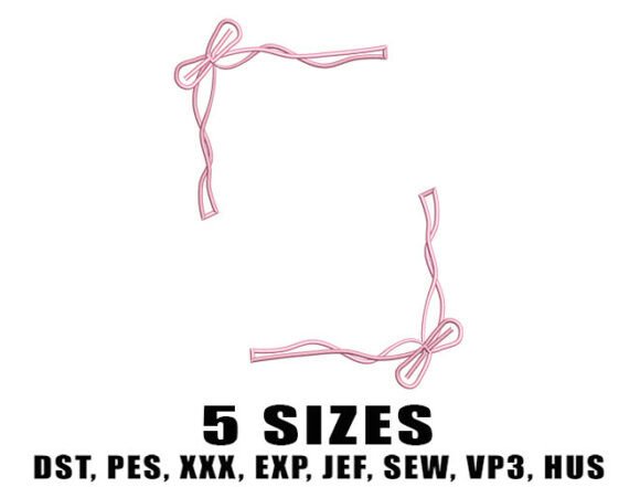 Pink Festive Border Embroidery Design