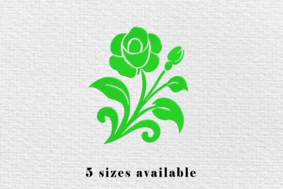 Rose Flower Embroidery Design File
