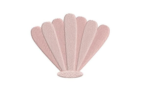Scallop Shell Embroidery Design