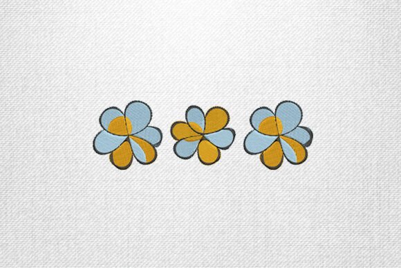 Triple Flower Embroidery Design File